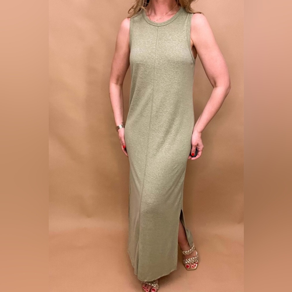 Clover Linen Blend Maxi Swim Cover
